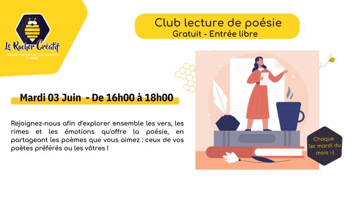 visuel atelier poésie Le Rucher Créatif