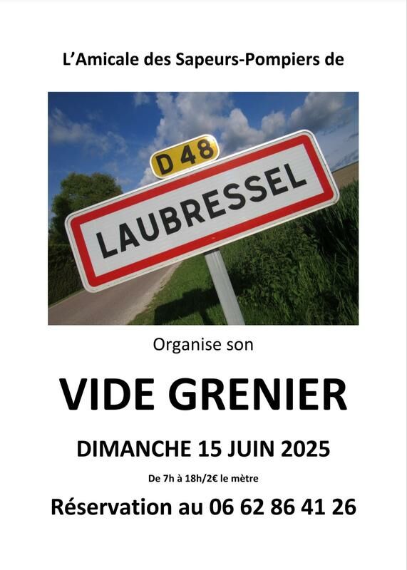 Vide-greniers_Laubressel Amicale des Sapeurs Pompiers de Laubressel