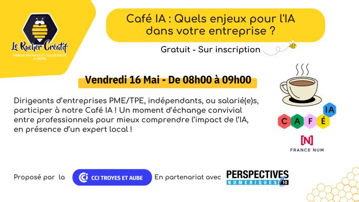 visuel café IA Le Rucher Créatif