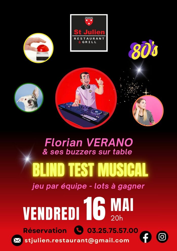 affiche blind test musical ©stJulien