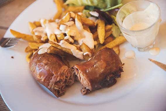 Andouillette sauce Chaource - © ARTGE - Pierre Defontaine Andouillette sauce Chaource - © ARTGE - Pierre Defontaine